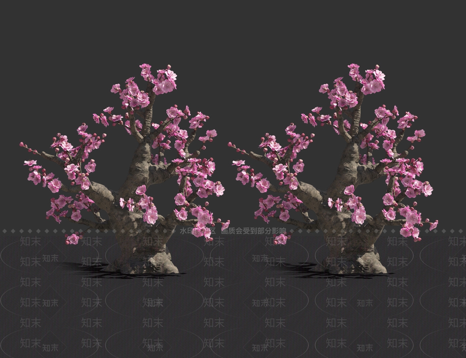 桃树3D模型下载【ID:1121541840】