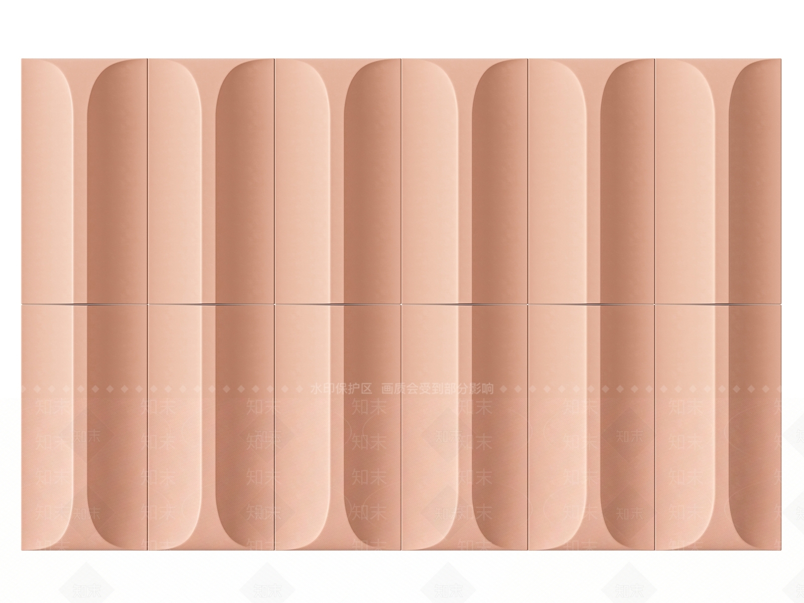 现代凹凸造型背景墙3D模型下载【ID:1121558346】