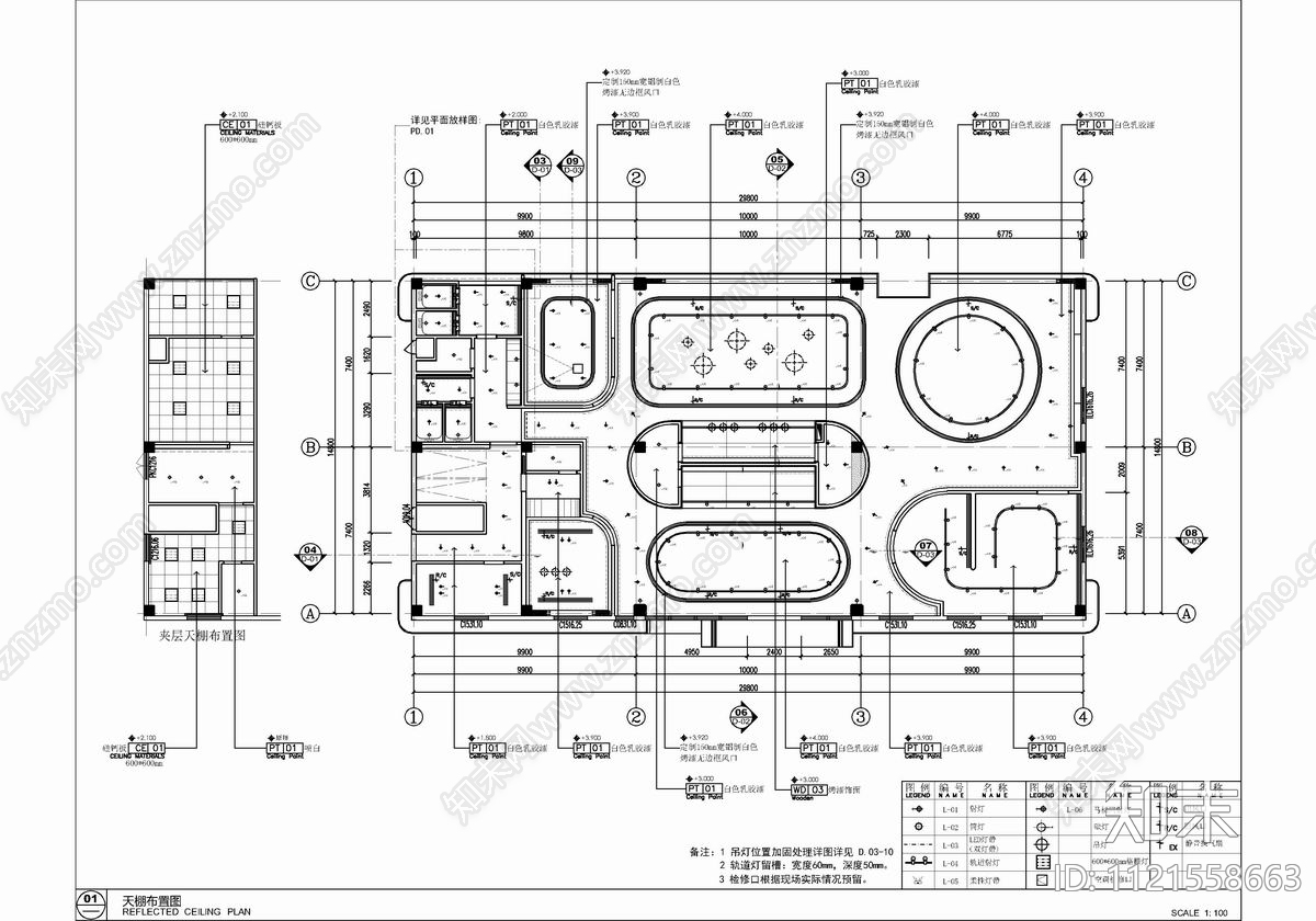 亲子主题CAD销售中心CAD施工图cad施工图下载【ID:1121558663】