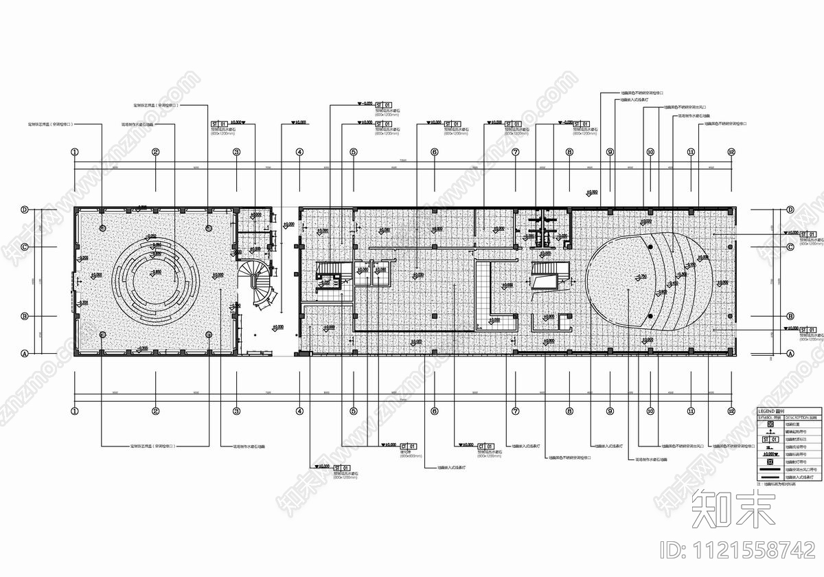 综合办公大楼设计CAD施工图cad施工图下载【ID:1121558742】