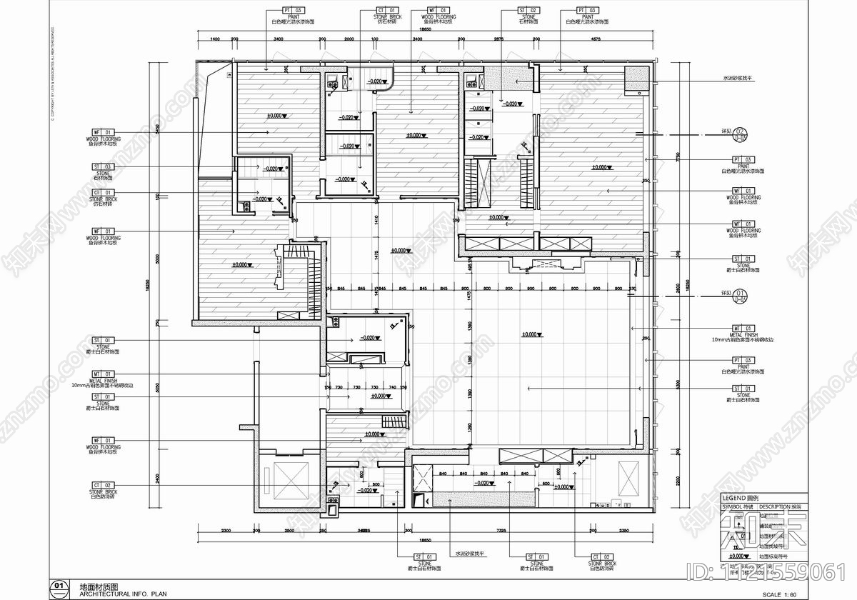 290㎡大平层样板房家装空间CAD施工图施工图下载【ID:1121559061】