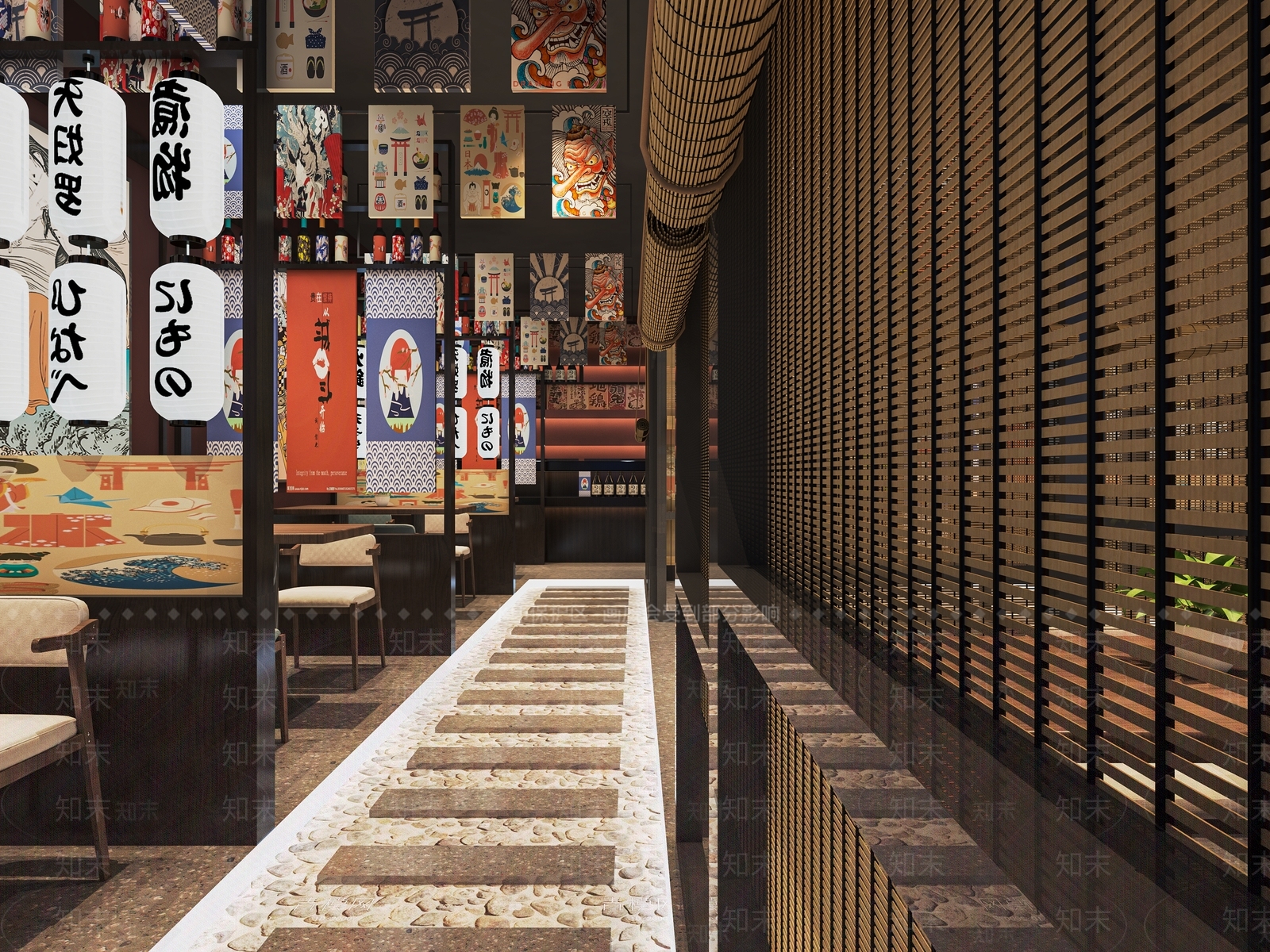 日式料理店SU模型下载【ID:1121587969】