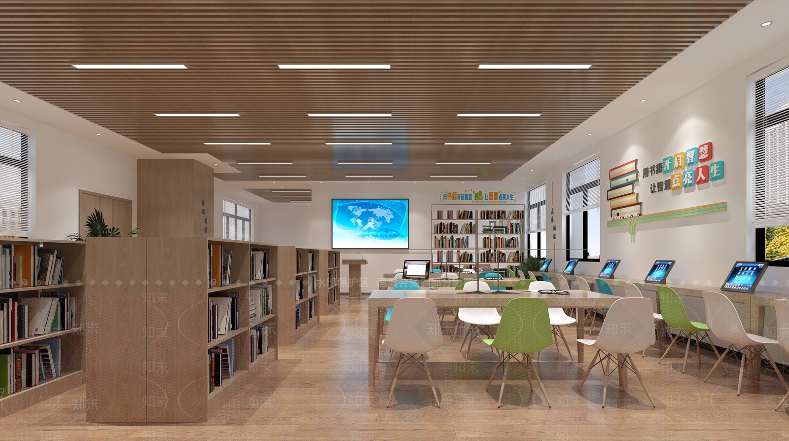 新中式书吧3D模型下载【ID:1121588577】_知末3d模型网