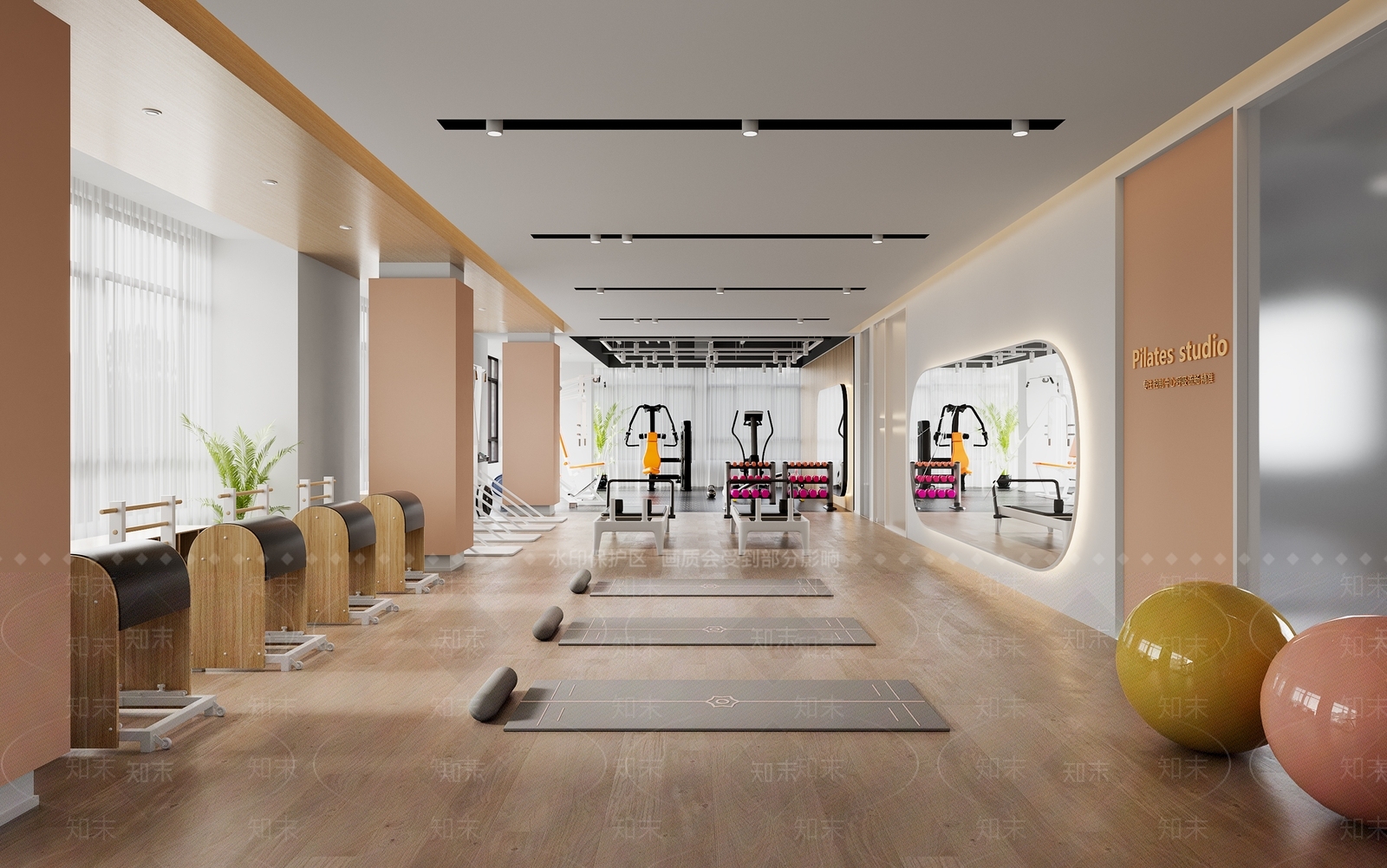 现代健身房3D模型下载【ID:1121617773】