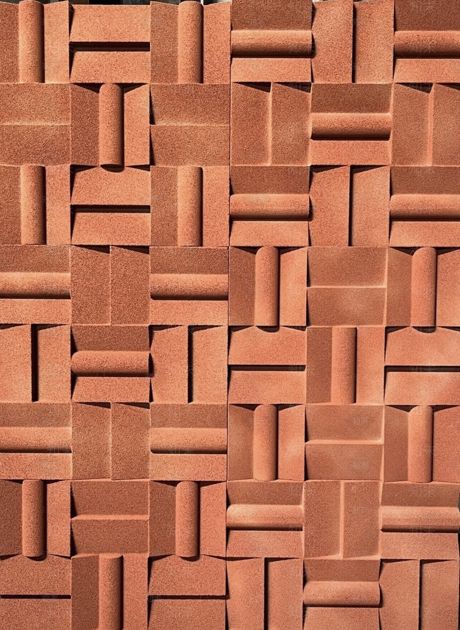 陶土砖艺术造型砖贴图下载【ID:1121639033】