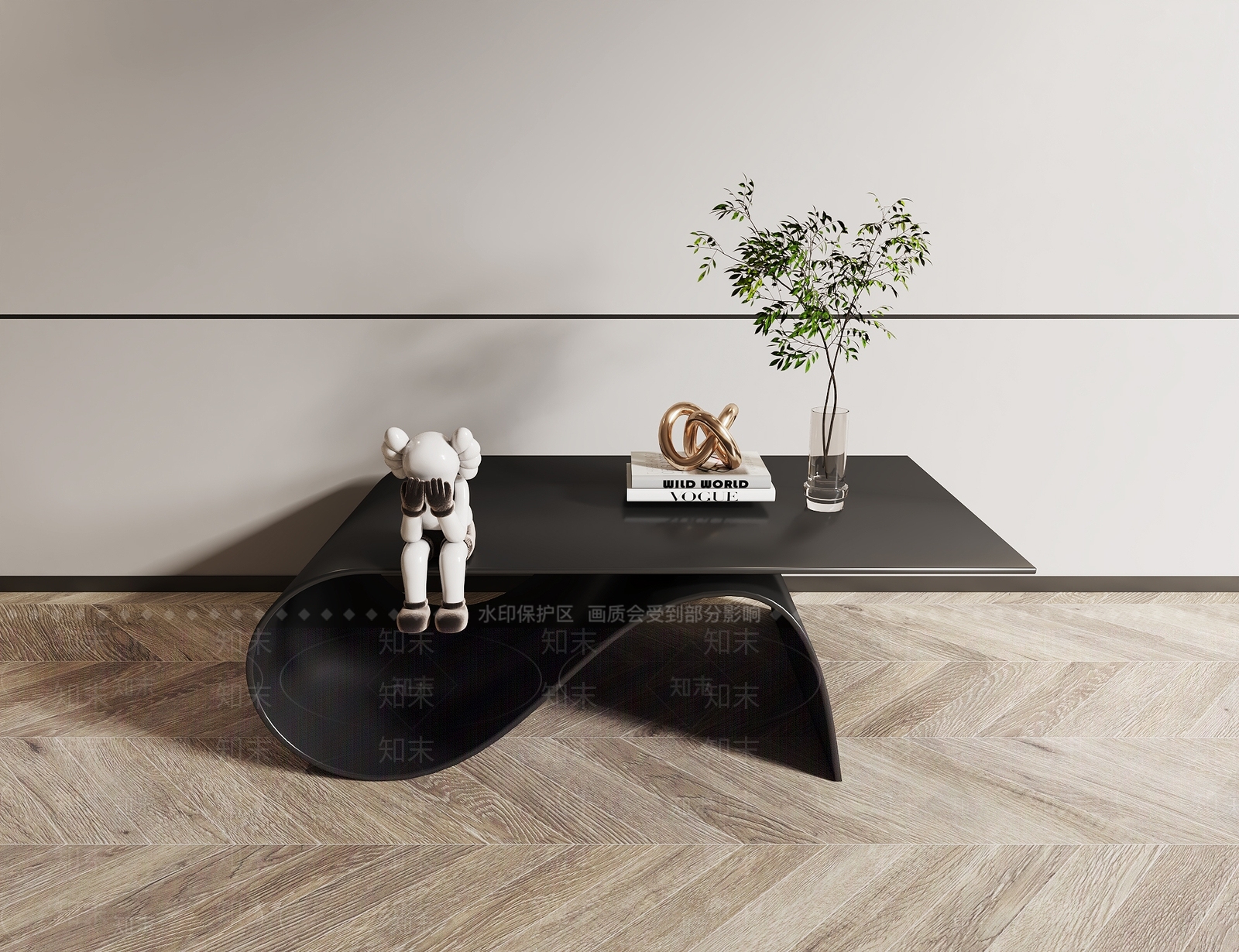现代金属茶几3D模型下载【ID:1121639107】_知末3d模型网