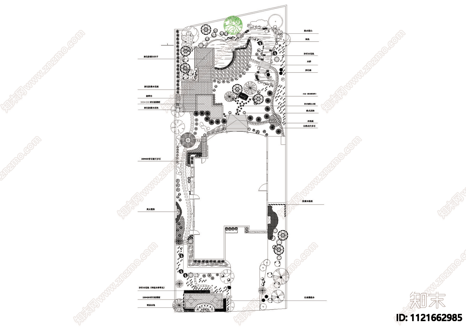 景观平面图cad施工图下载【ID:1121662985】