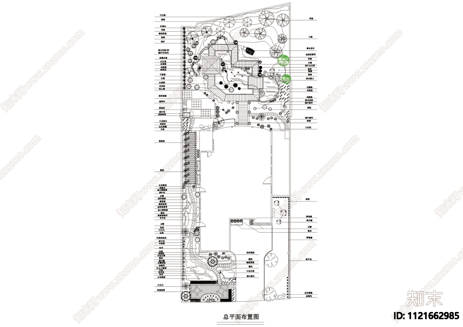 景观平面图cad施工图下载【ID:1121662985】