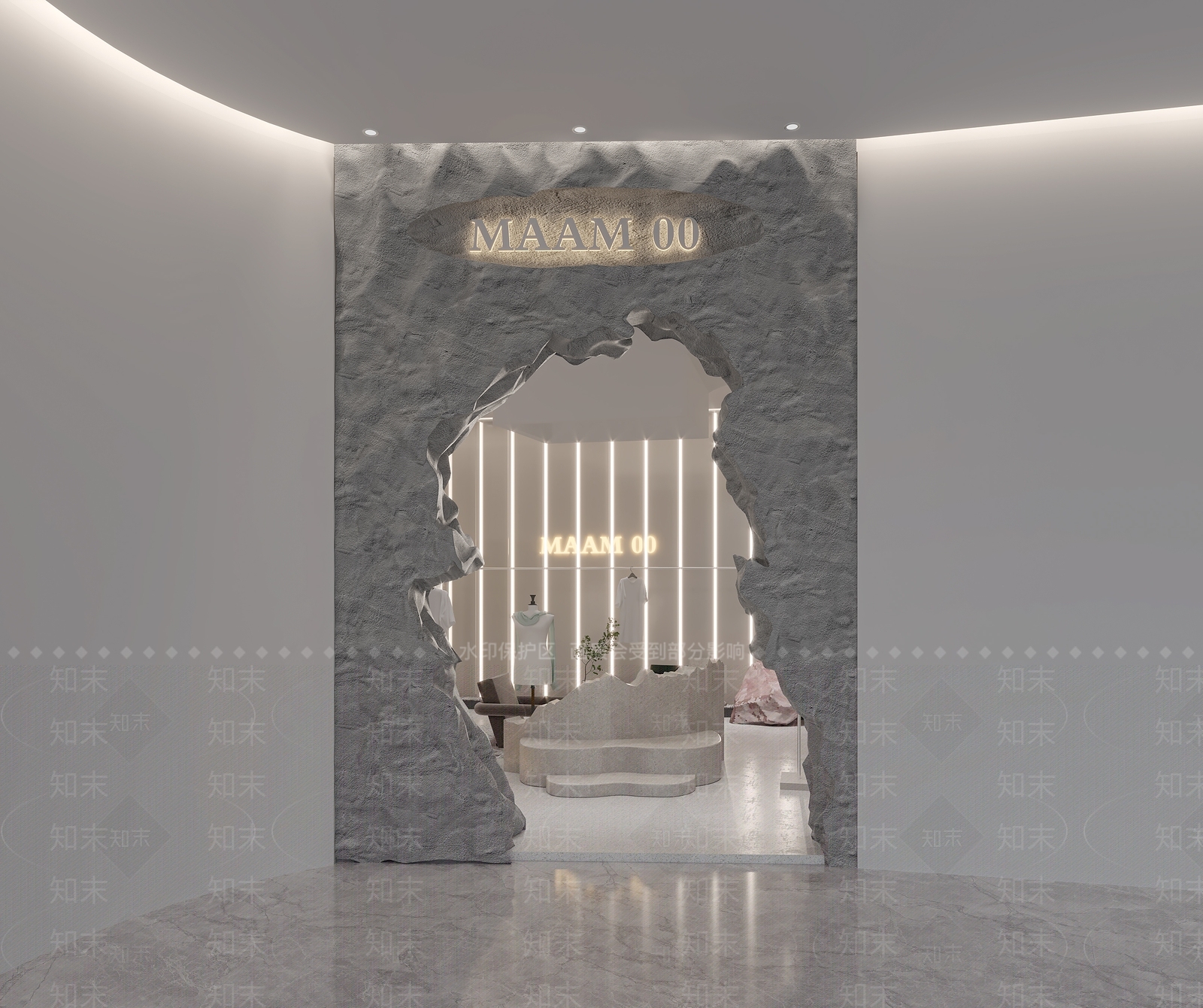 侘寂服装店3D模型下载【ID:1121679025】