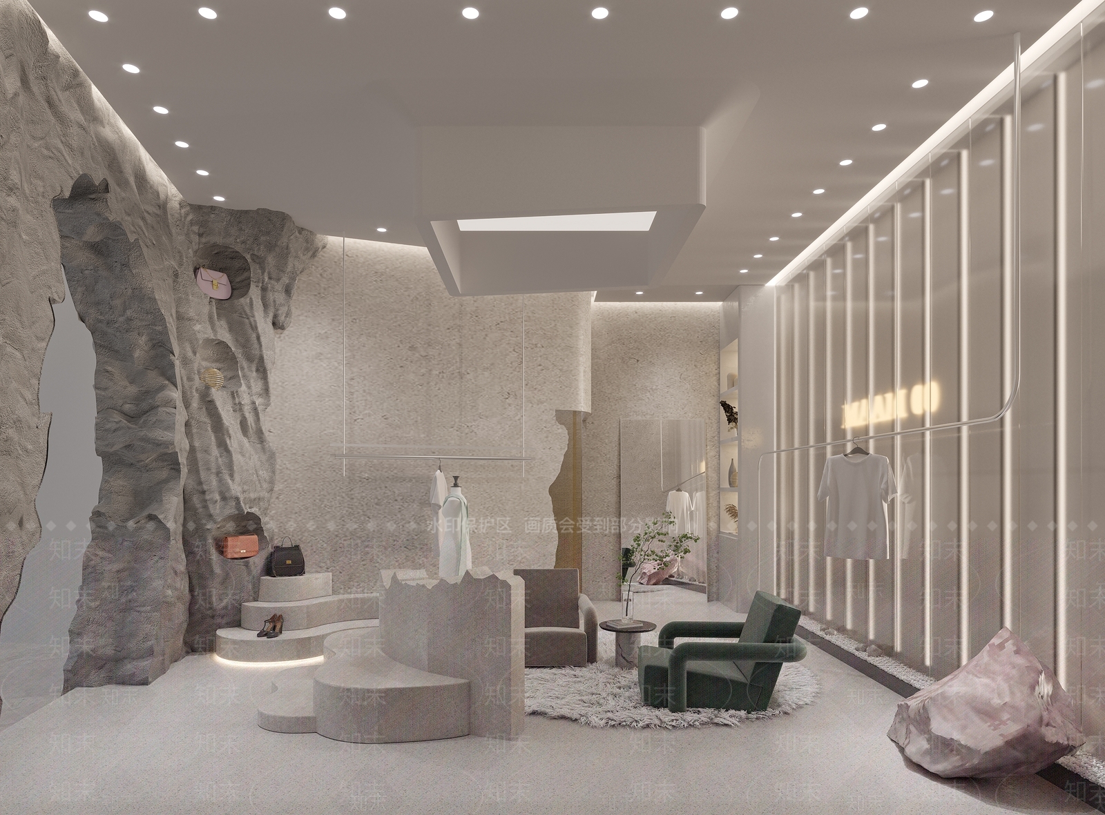 侘寂服装店3D模型下载【ID:1121679025】