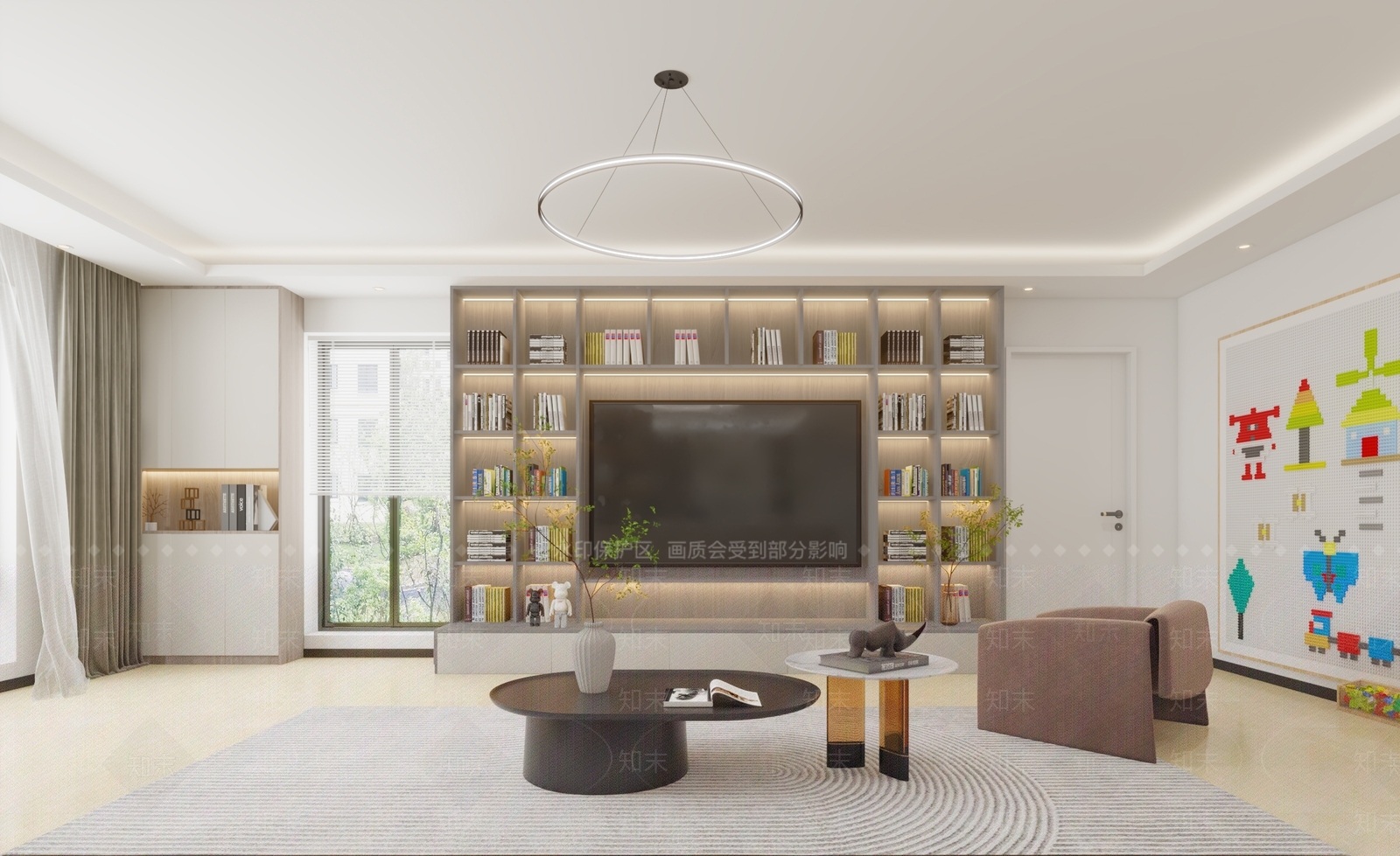 现代客厅3D模型下载【ID:1121717730】_知末3d模型网