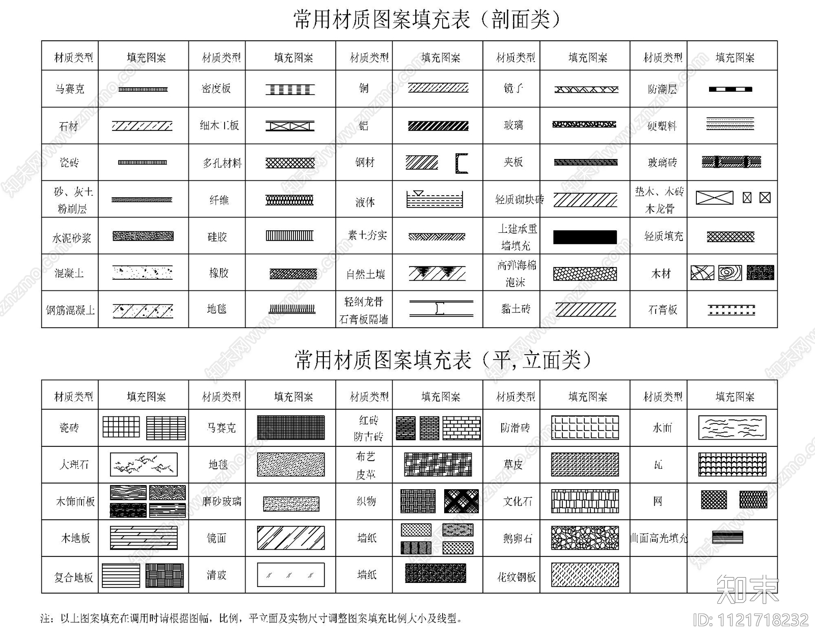 精品CAD填充图案cad施工图下载【ID:1121718232】