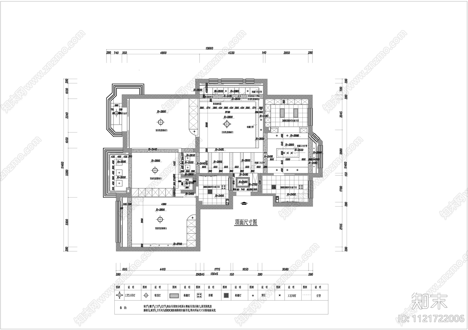 现代简约cad施工图下载【ID:1121722006】