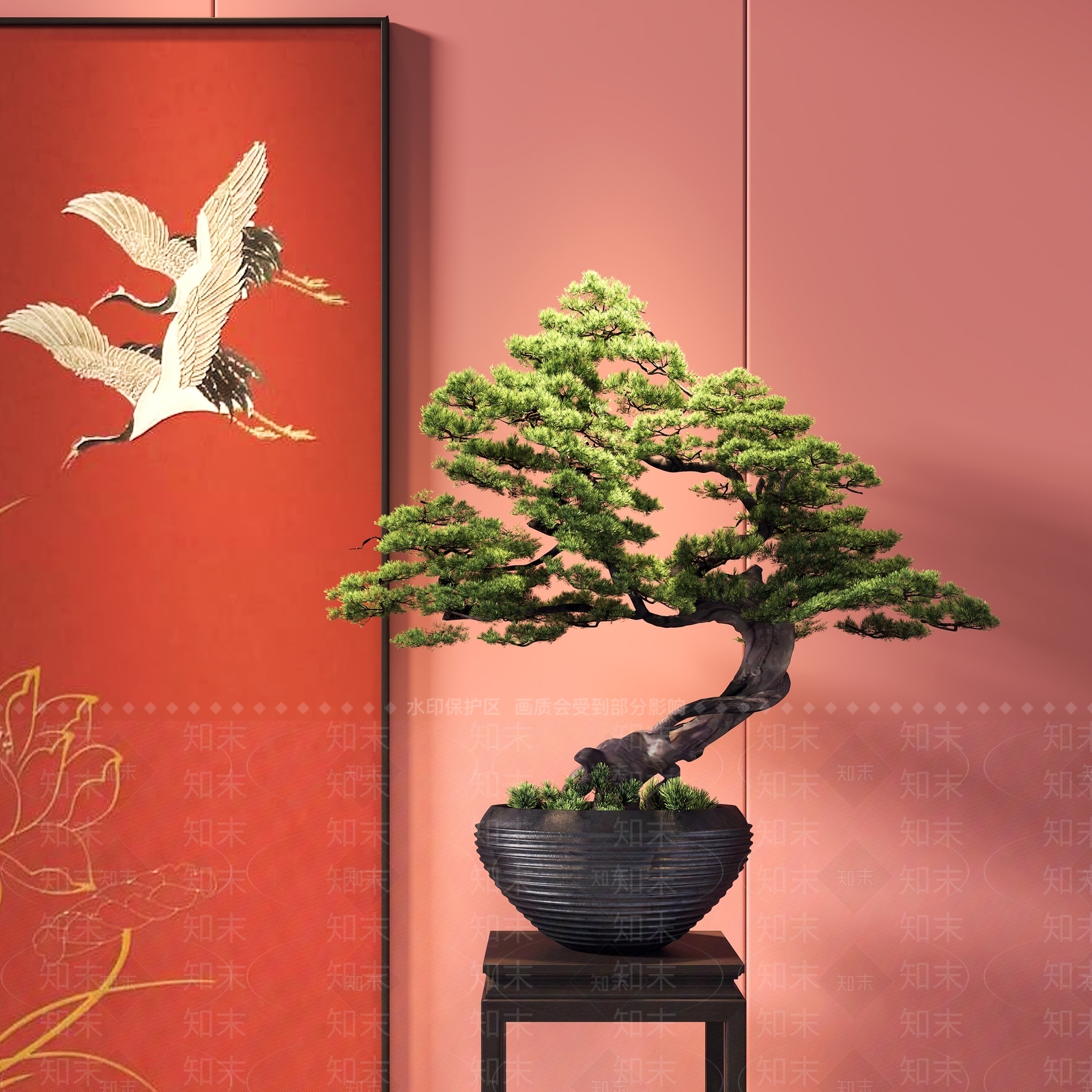 松树盆栽3D模型下载【ID:1121734678】