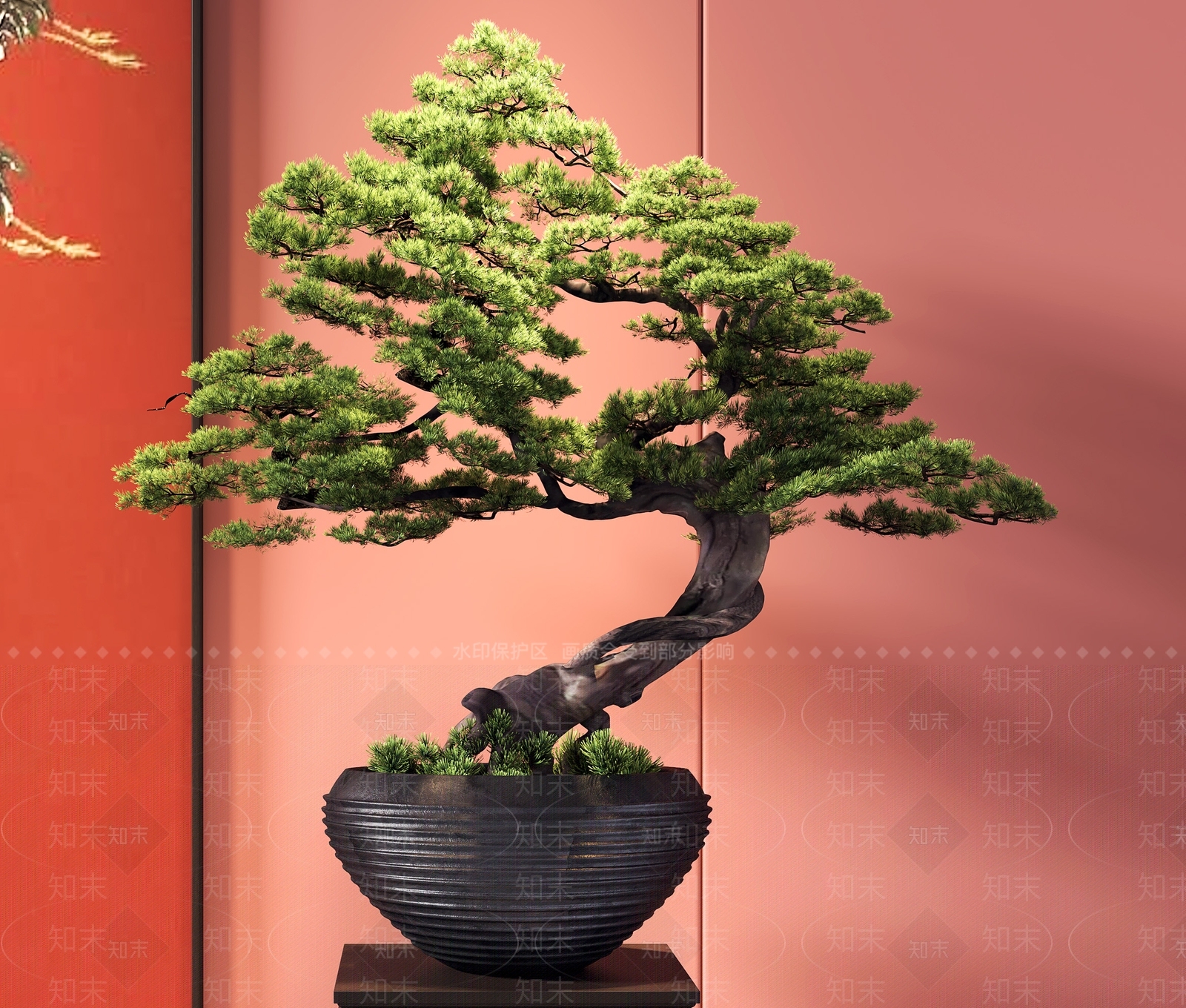 松树盆栽3D模型下载【ID:1121734678】