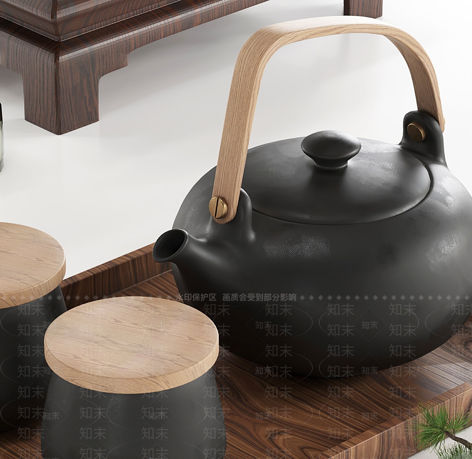 新中式茶具3D模型下载【ID:1121768551】
