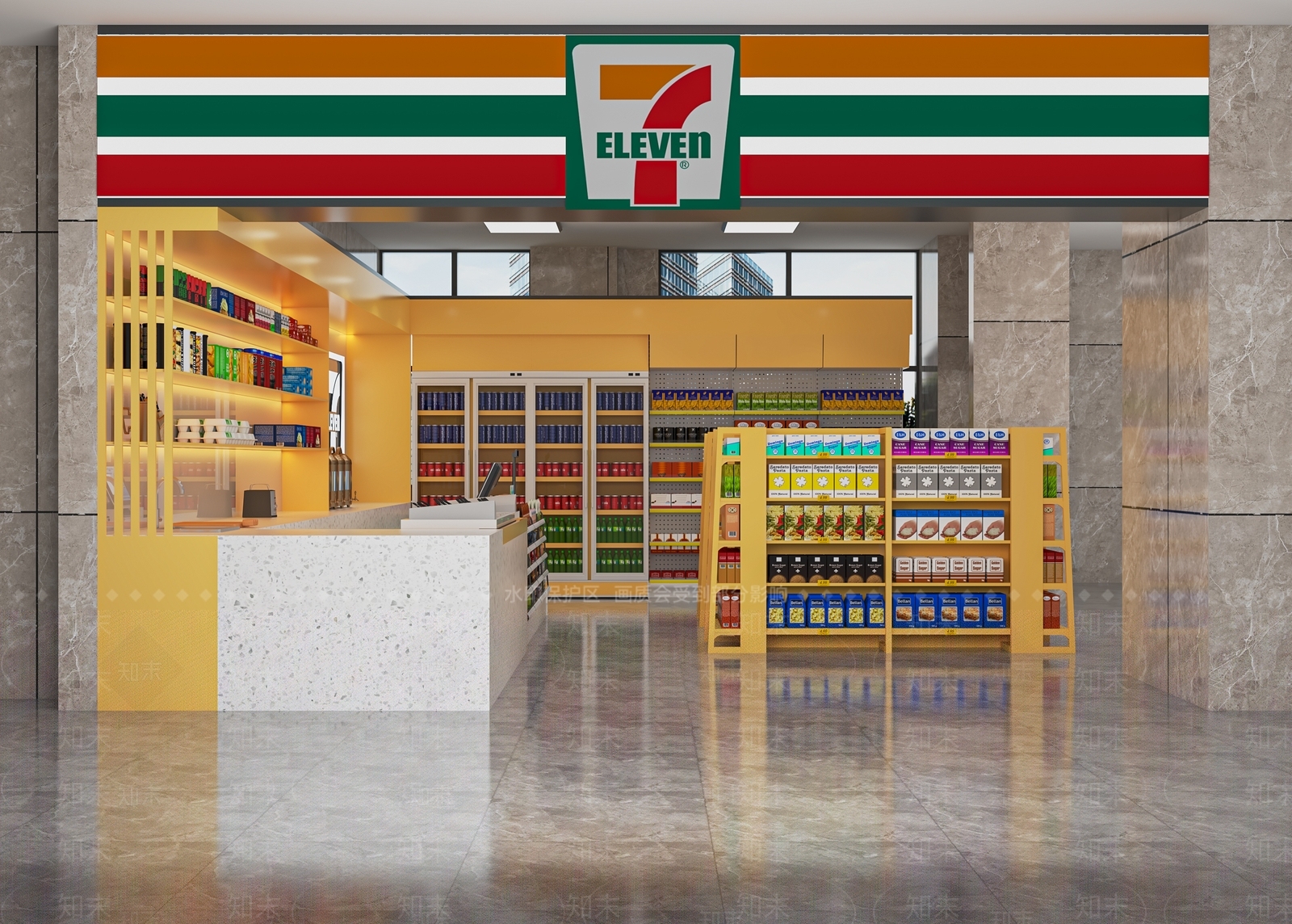 现代便利店SU模型下载【ID:1121774616】