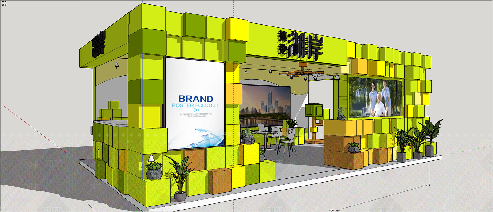 现代展厅SU模型下载【ID:1127431245】