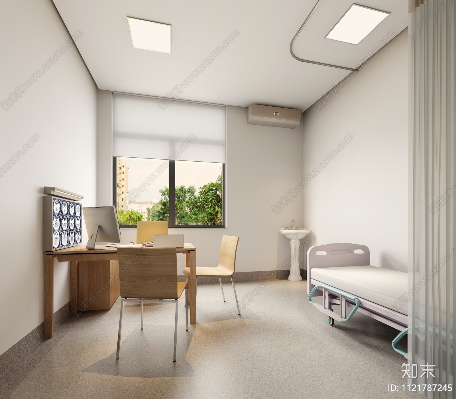 现代诊疗室3D模型下载【ID:1121787245】_知末3d模型网