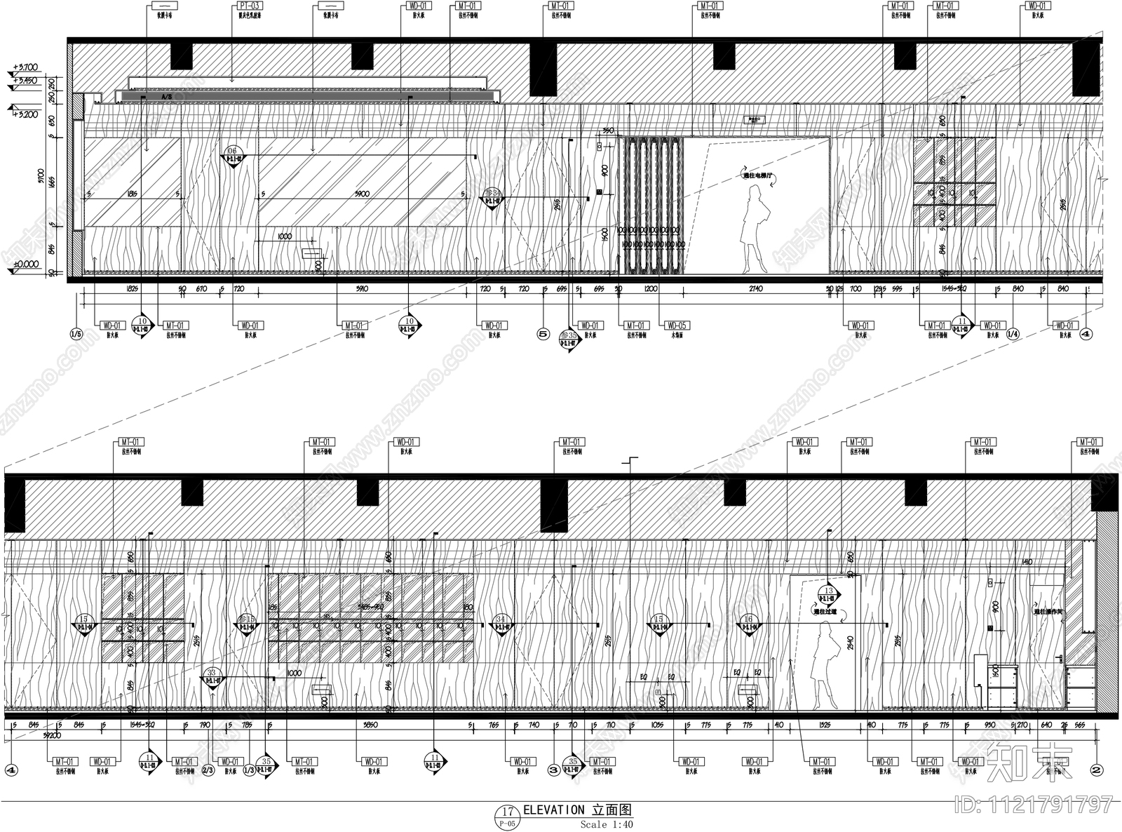 现代轻奢风售楼处设计施工图cad施工图下载【ID:1121791797】