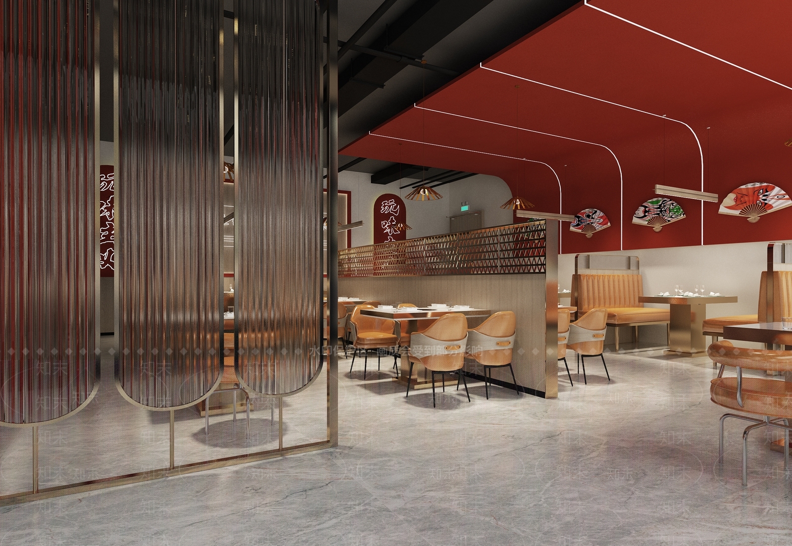 现代烤鱼店3D模型下载【ID:1121795144】