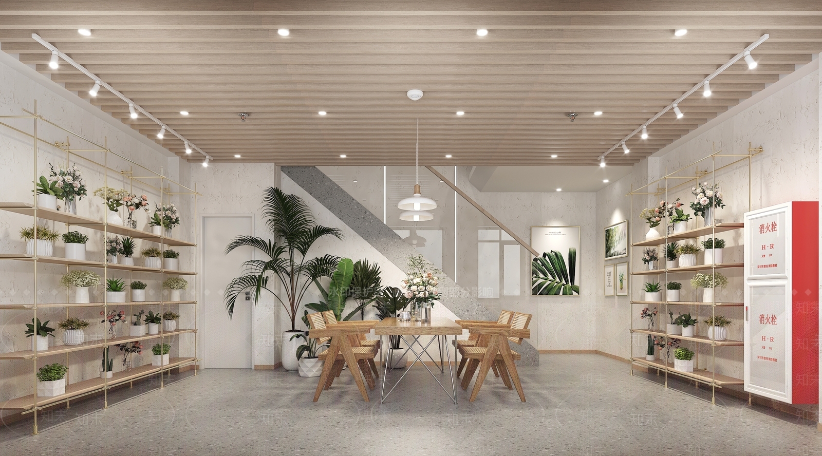 现代花店3D模型下载【ID:1121797023】