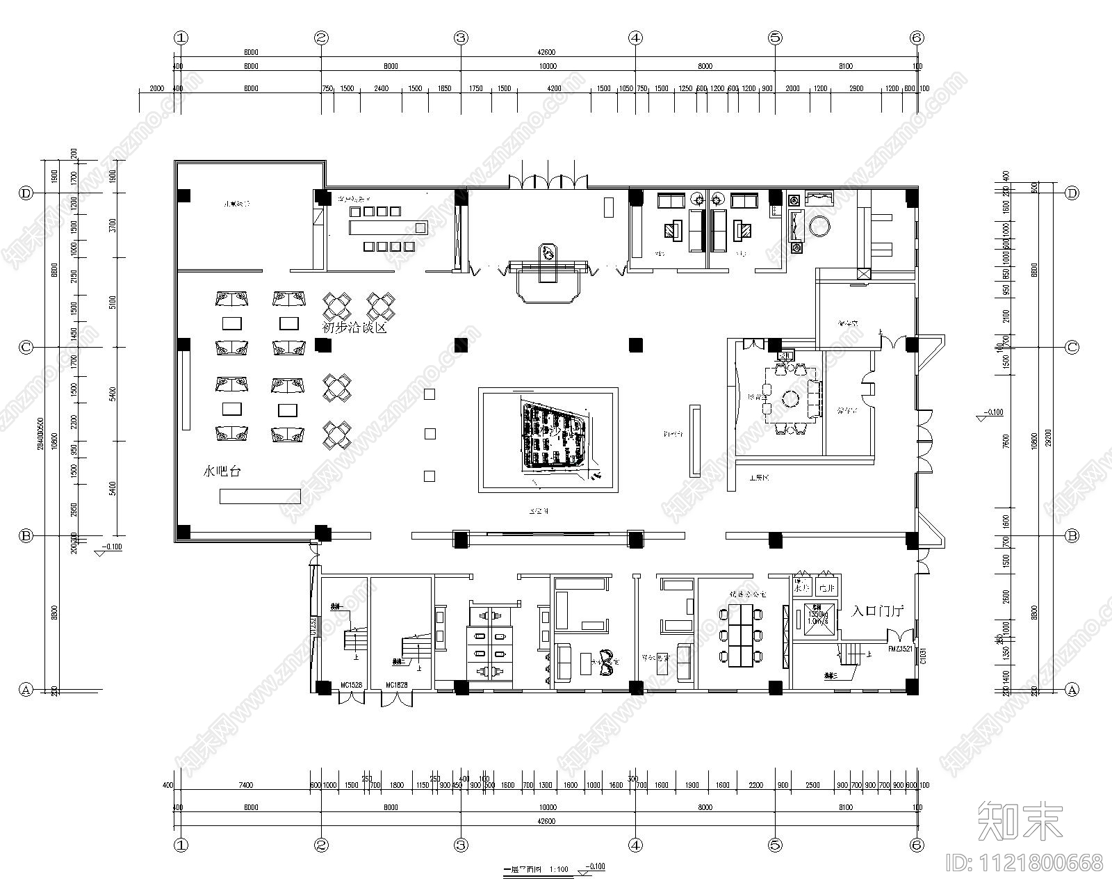 售楼部水电系统图施工图cad施工图下载【ID:1121800668】