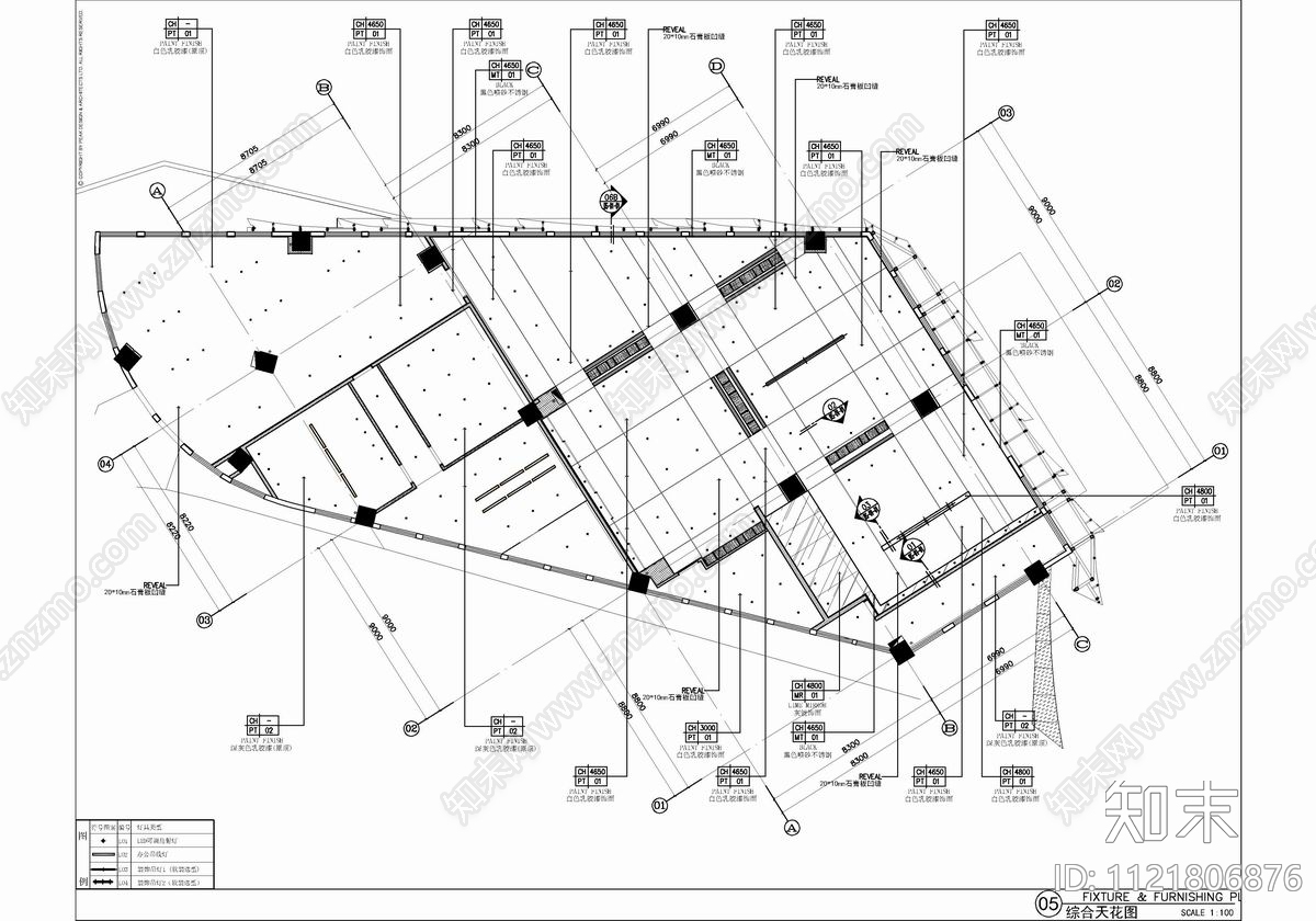 休闲接待会所室内设计CAD施工图cad施工图下载【ID:1121806876】
