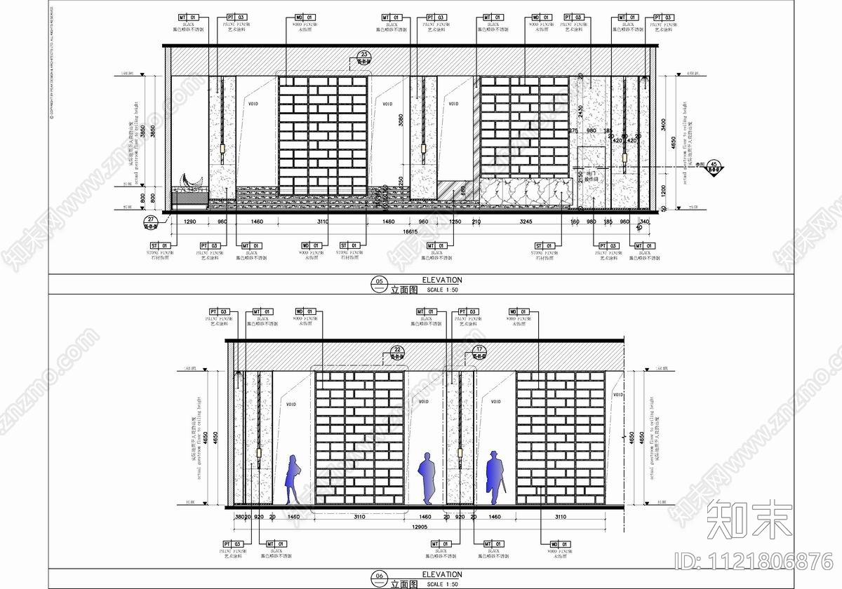 休闲接待会所室内设计CAD施工图cad施工图下载【ID:1121806876】
