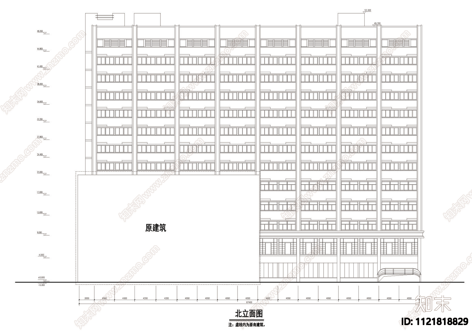 高层现代风格星级酒店含效果图施工图cad施工图下载【ID:1121818829】