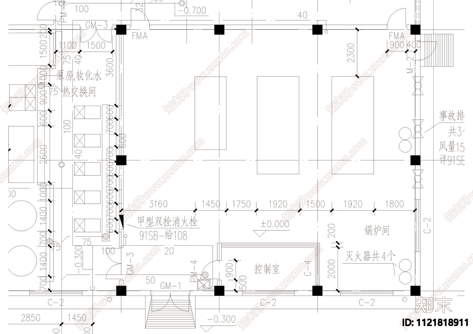 锅炉房浴室CAD给排水图施工图施工图下载【ID:1121818911】