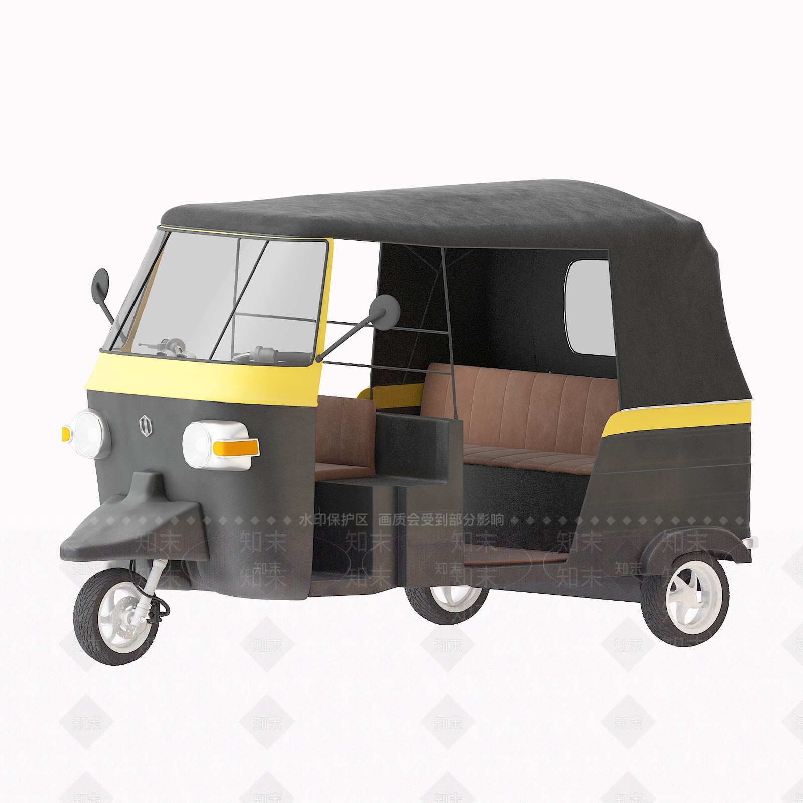 三轮车3D模型下载【ID:1121927690】