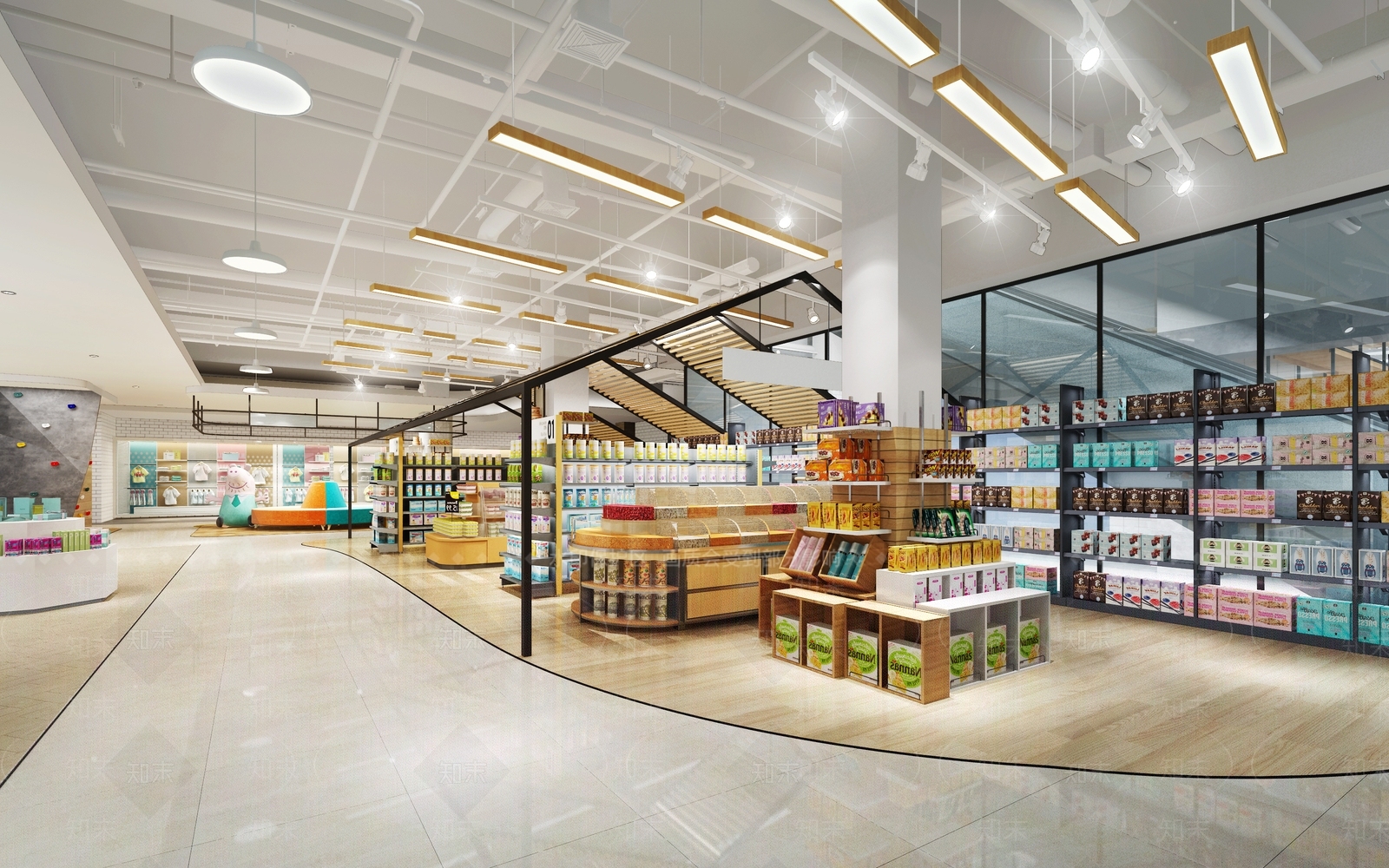 现代超市3D模型下载【ID:1121826067】