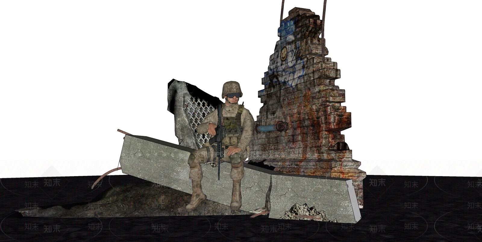 大兵SU模型下载【ID:1121833338】