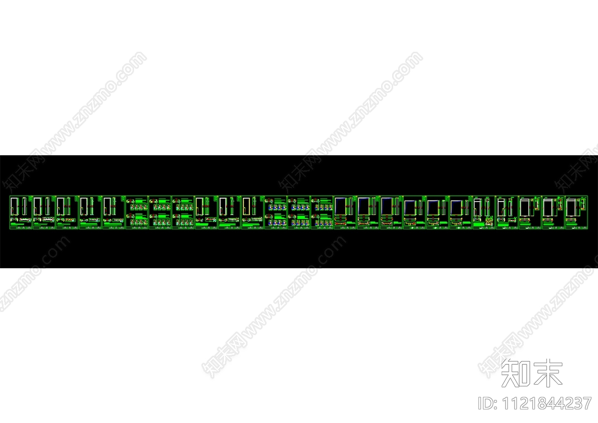 金属窄边框平开木门工艺节点大样图施工图下载【ID:1121844237】