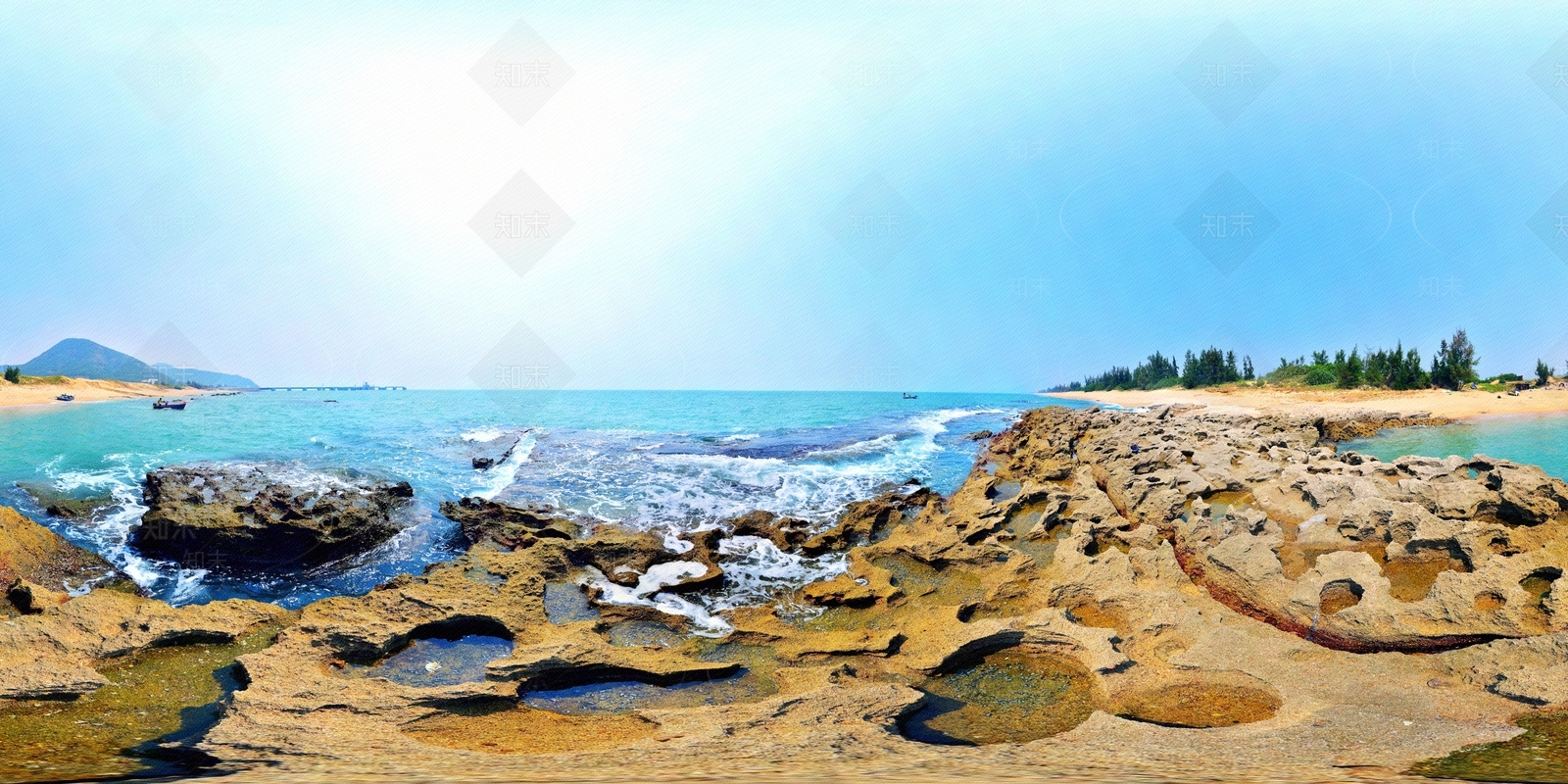 HDR面朝大海天空贴图下载【ID:1121845066】