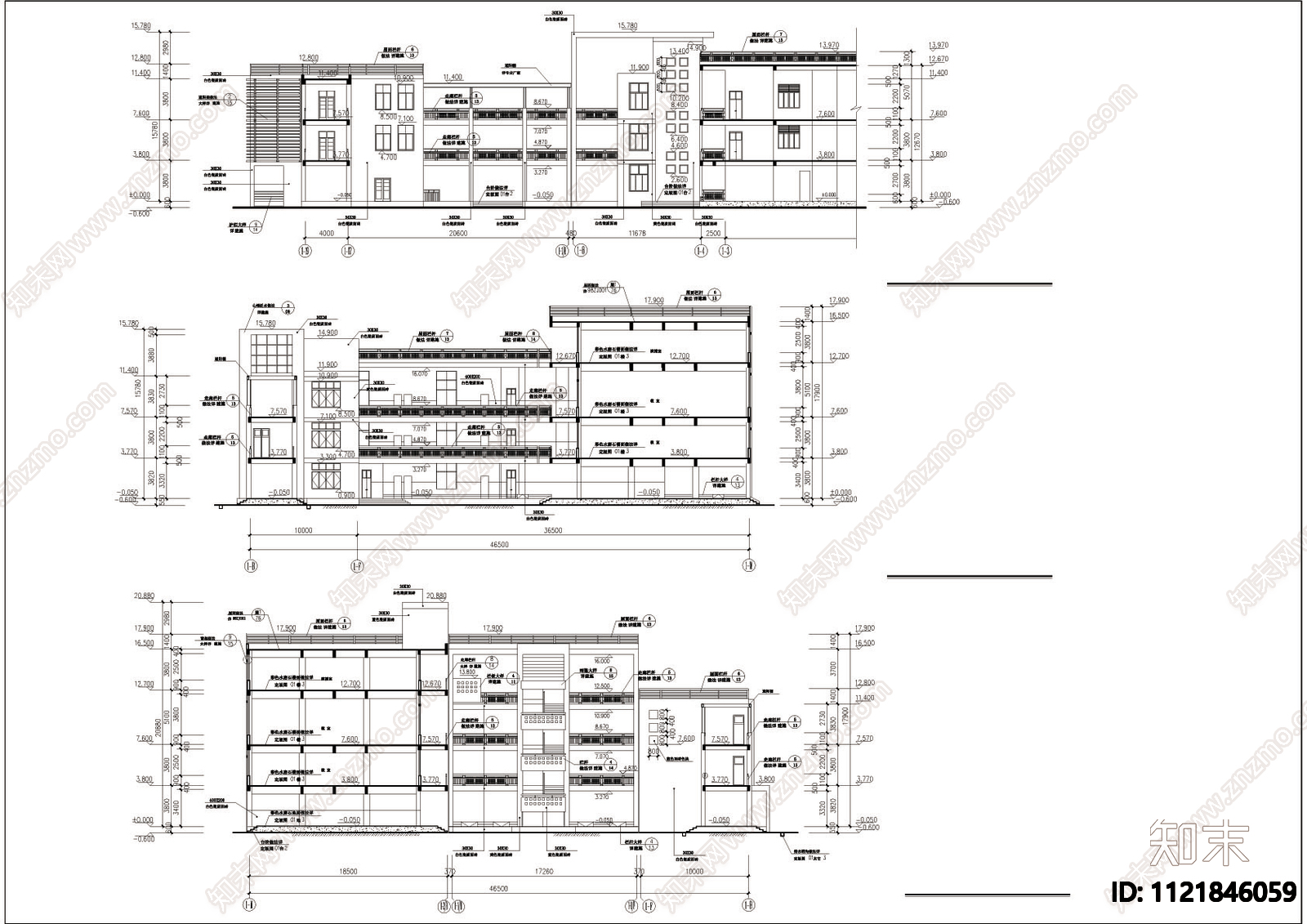 全套小学科艺楼cad建筑图施工图施工图下载【ID:1121846059】
