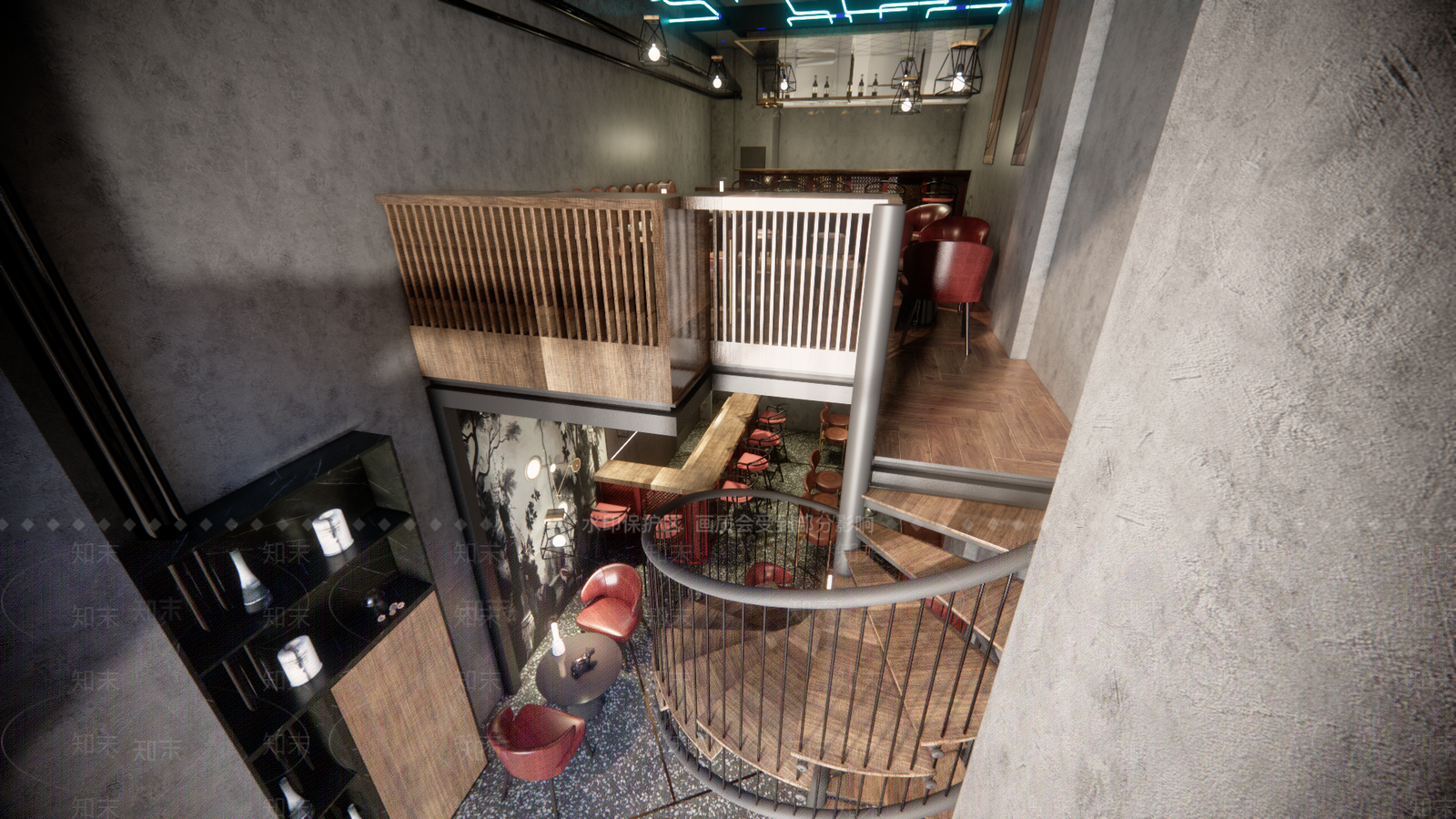 工业小酒吧SU模型下载【ID:1121857300】