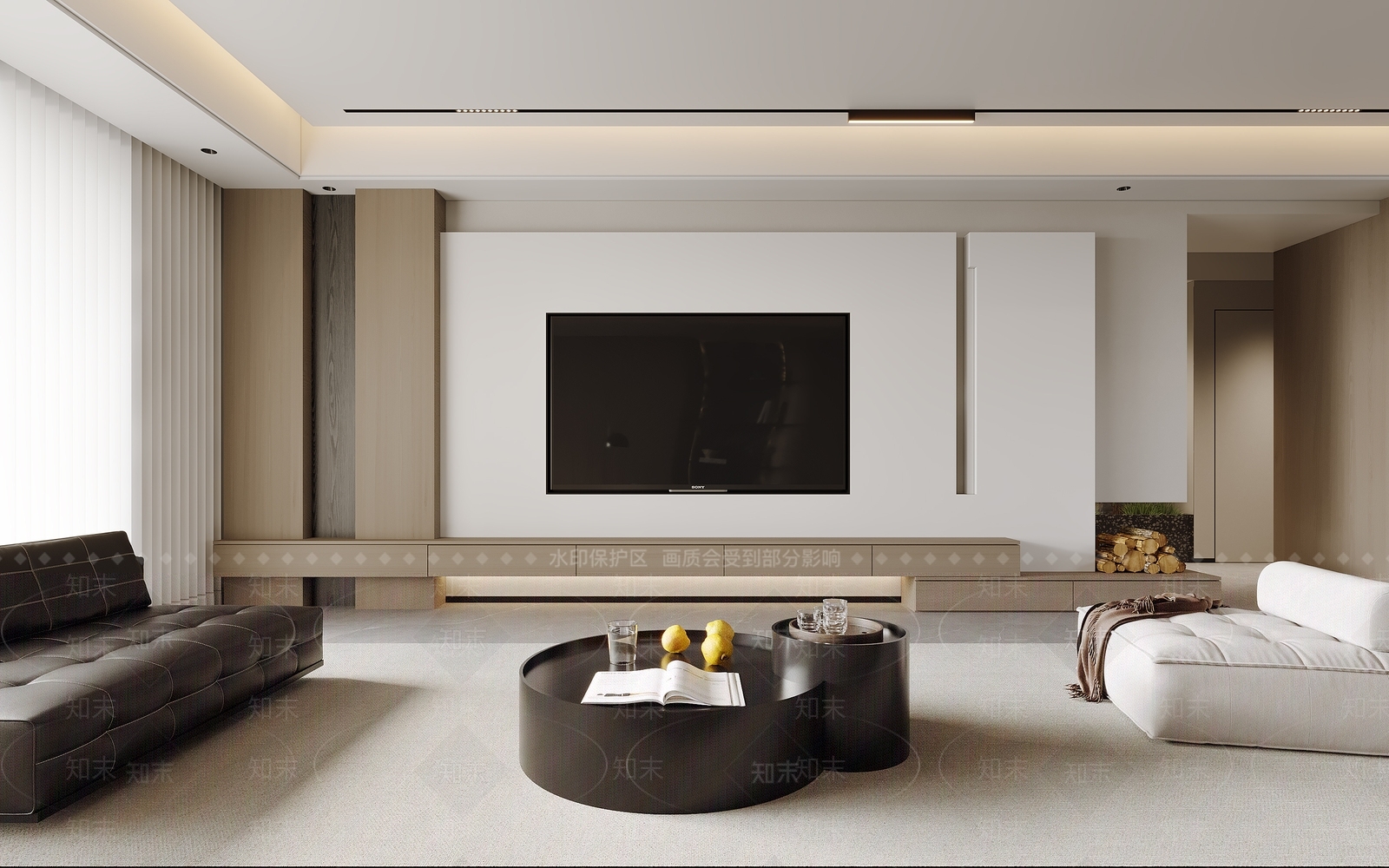 现代家居客厅3D模型下载【ID:1222003514】