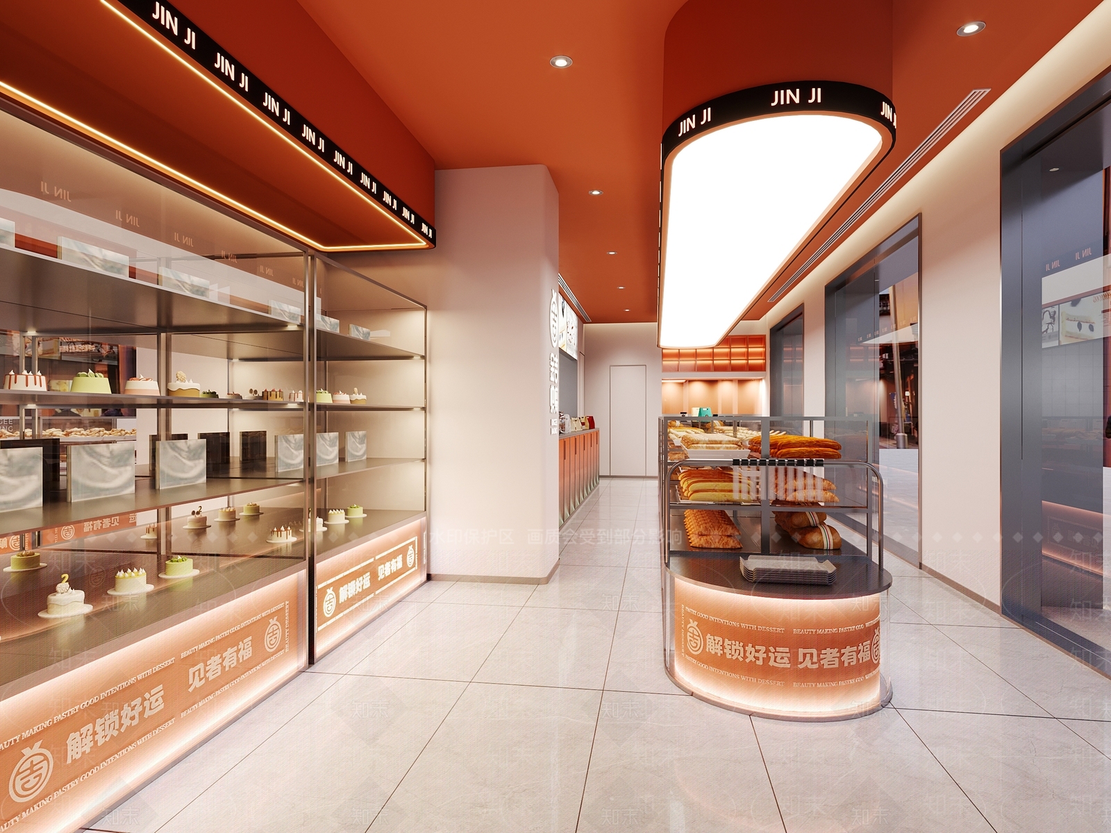 现代甜品面包店3D模型下载【ID:1121870659】