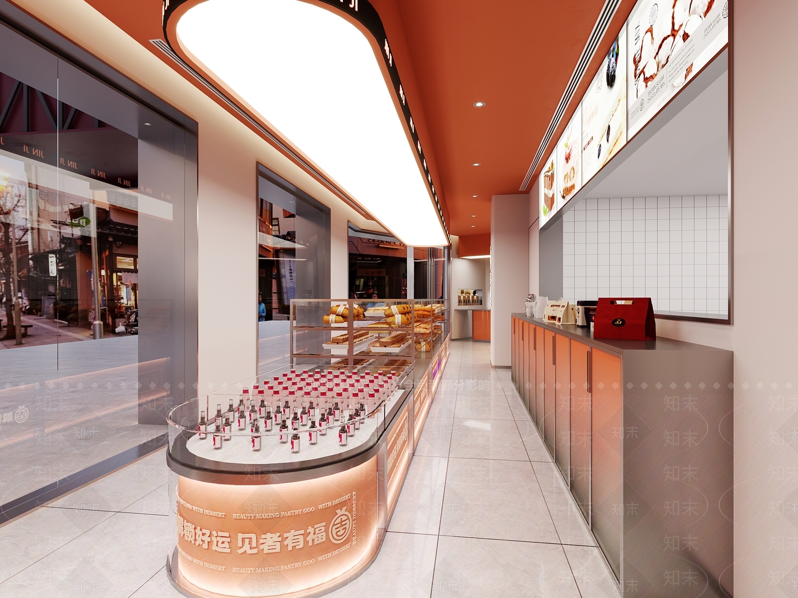 现代甜品面包店3D模型下载【ID:1121870659】