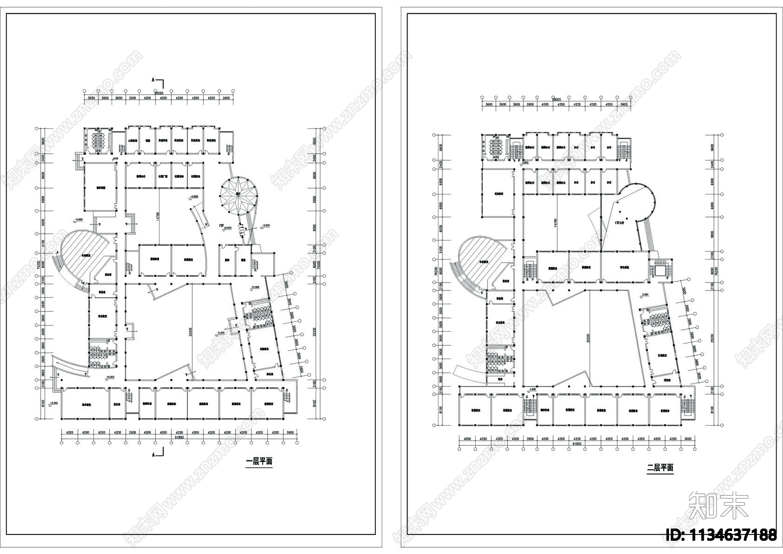 学校建筑cad施工图下载【ID:1134637188】