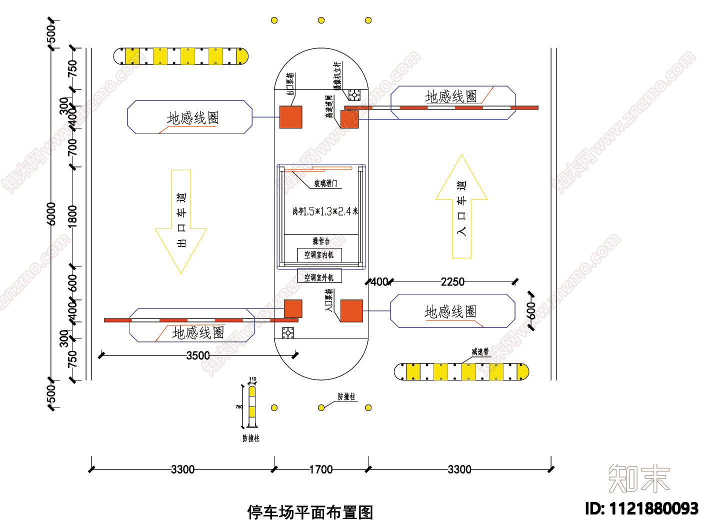 停车场系统和监控系统施工图cad施工图下载【ID:1121880093】