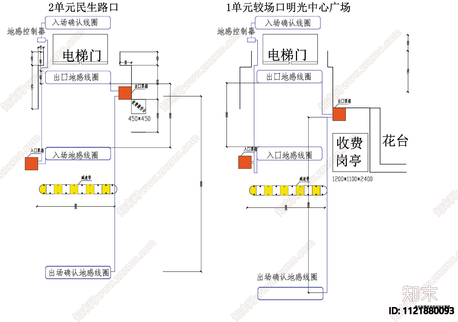 停车场系统和监控系统施工图cad施工图下载【ID:1121880093】