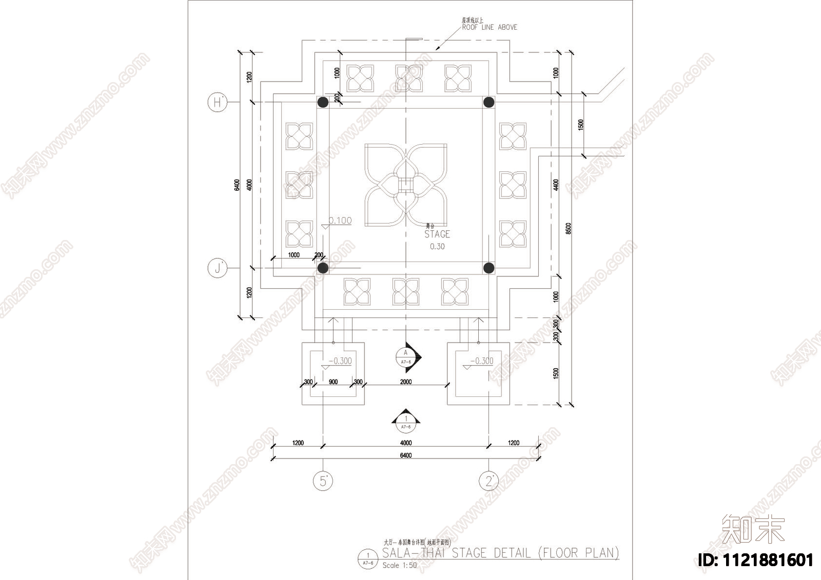泰国舞台亭子节点详图施工图施工图下载【ID:1121881601】