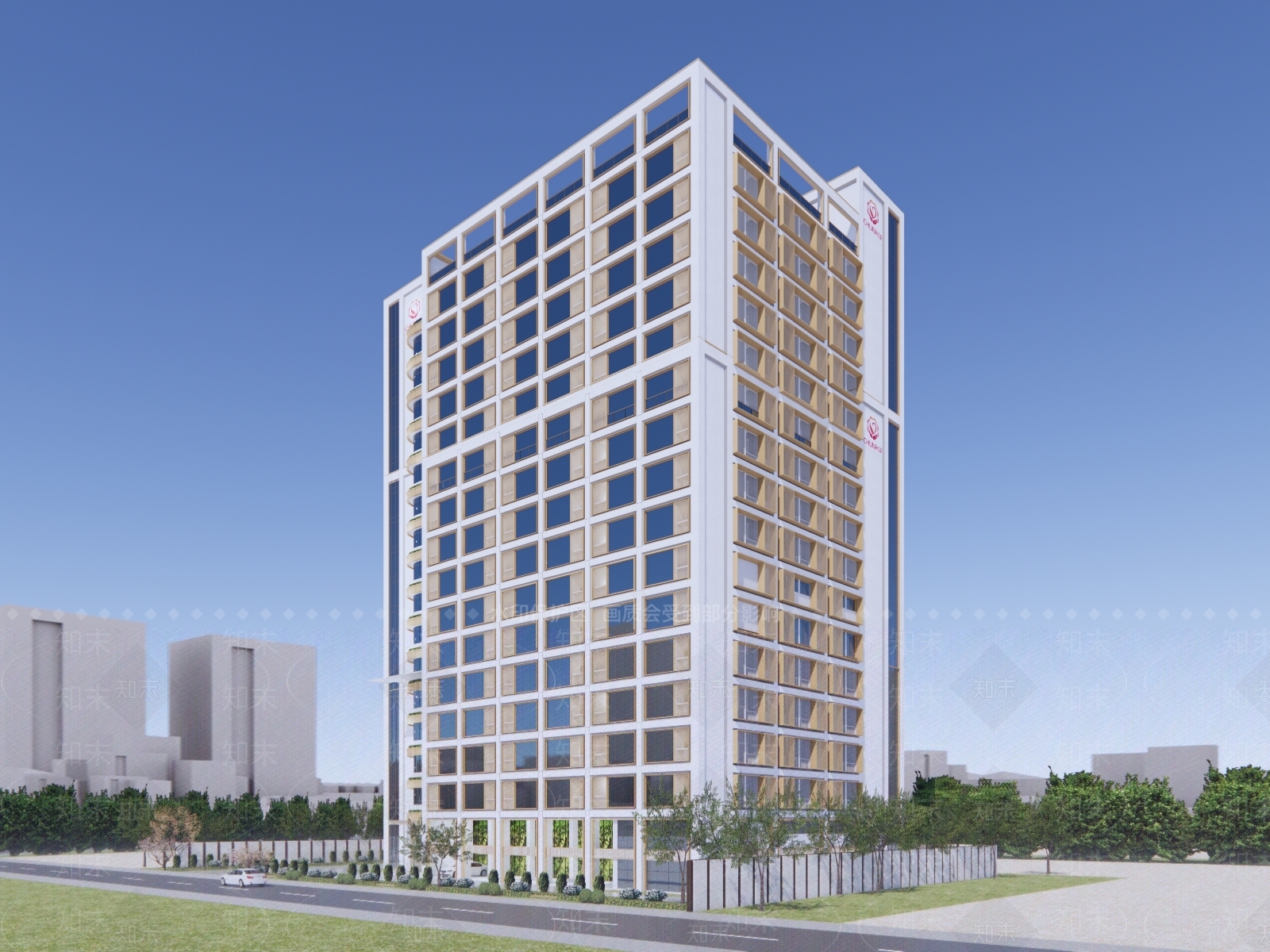 现代医疗建筑SU模型下载【ID:1121885348】
