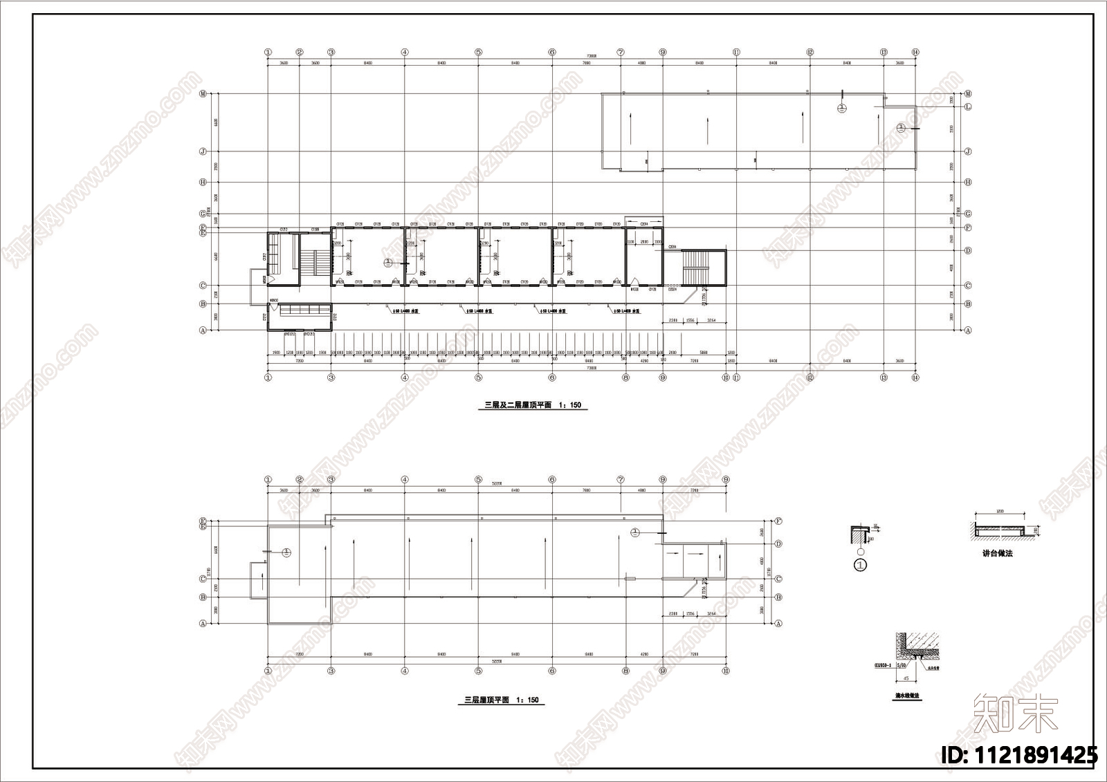 小学学校建筑设计施工图施工图下载【ID:1121891425】