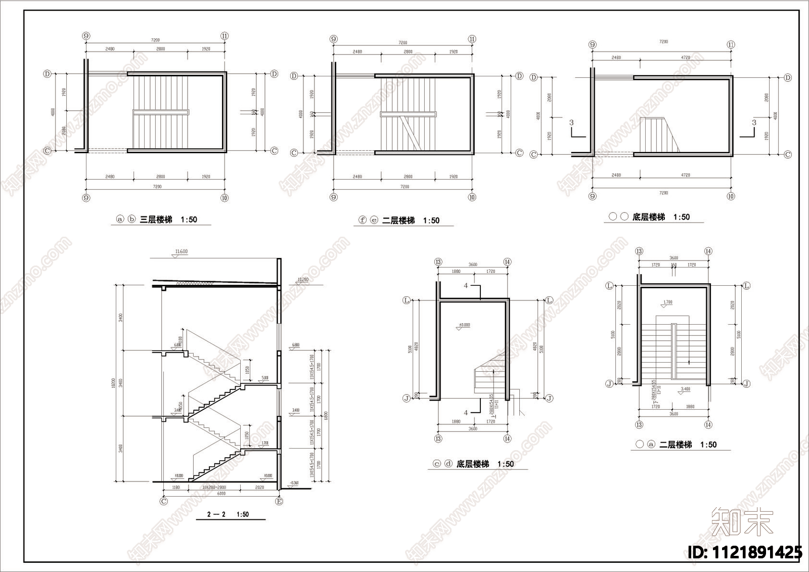 小学学校建筑设计施工图施工图下载【ID:1121891425】