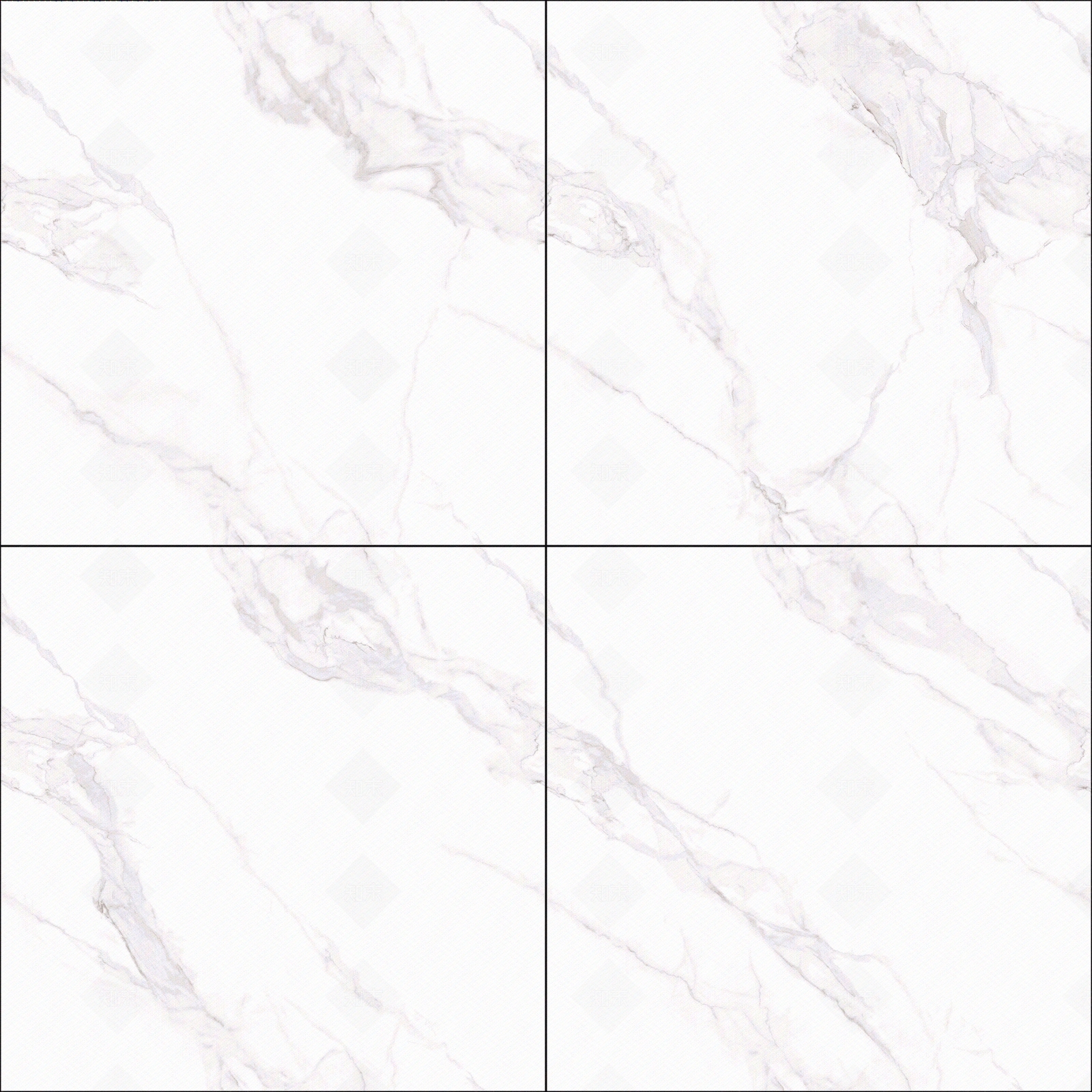 鱼肚白连纹无缝大理石瓷砖贴图下载【ID:1121892195】