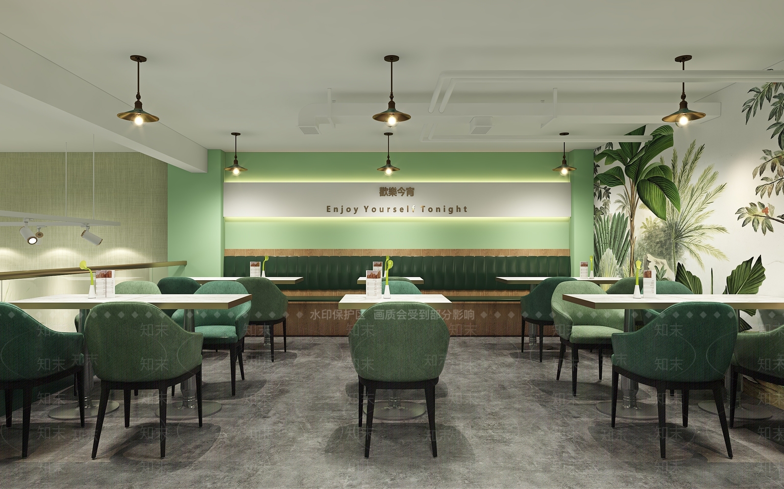现代港式餐饮糖水店3D模型下载【ID:1121894396】